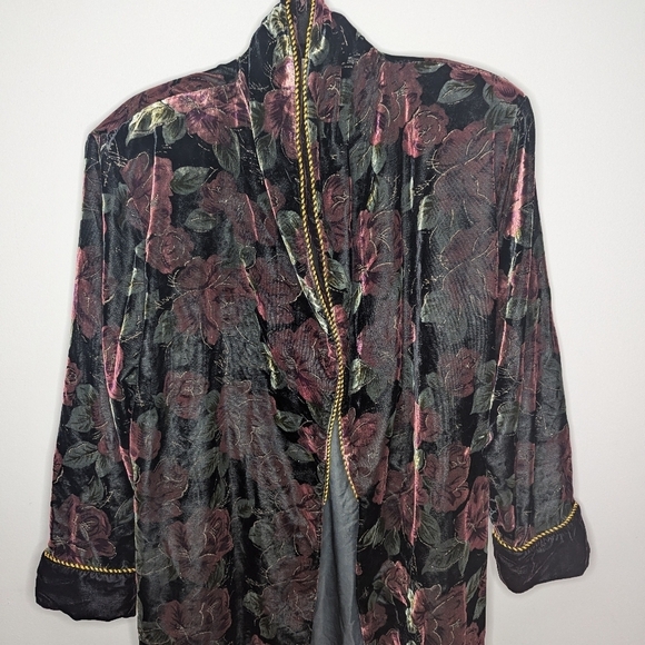 Vintage Victoria's secret gold label floral maxi length bath lounge robe womans - Picture 3 of 11